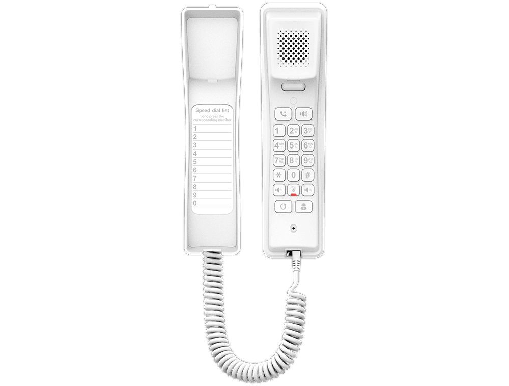 טלפון Fanvil H2 — דגם בסיסי לחדרי נוחיות וחדרי עזר