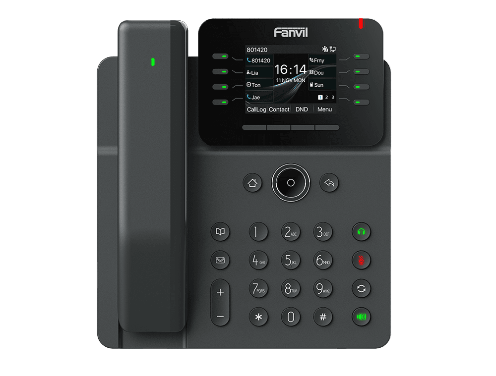 טלפון Fanvil V62 Pro — דגם משרדי מתקדם עם תמיכה באוזניות אלחוטיות