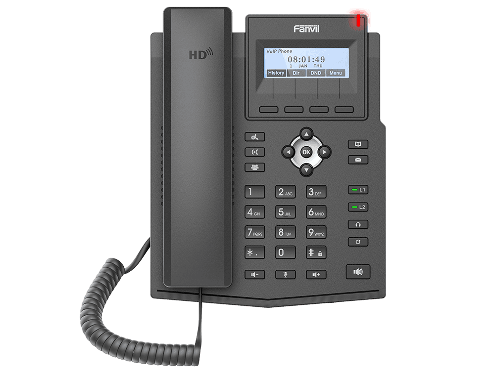 טלפון Fanvil X3SP-PRO — דגם כניסה עם 4 קווי SIP ומסך 2.4 אינץ׳