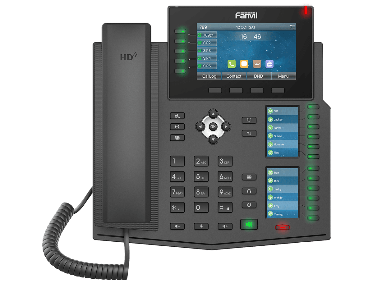 טלפון Fanvil X6U — מסך 4.3 אינץ׳ עם 60 מקשי DSS למנהלים